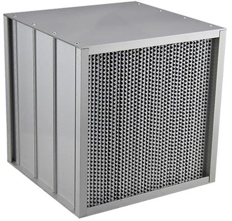 鋁隔板高效過濾器又叫耐高濕鋁隔板高效過濾網,鋁隔板高效過濾器具有風量大,結構牢固,耐沖擊,大風量,外形美觀等優點